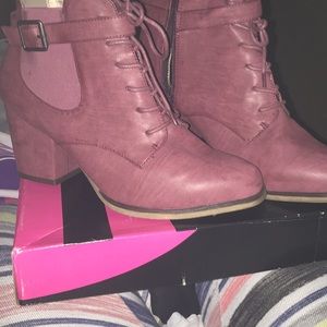 Michael Antonio Burgundy Ankle boots